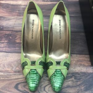 stacy adams green dress shoes Stacy Adams Shoes Hallquist Plain Toe Oxford Green Size 8